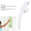 Aluminum Alloy 4PCS Window Handle Lock for Sliding Doors, White 5