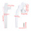 Aluminum Alloy 4PCS Window Handle Lock for Sliding Doors, White 2