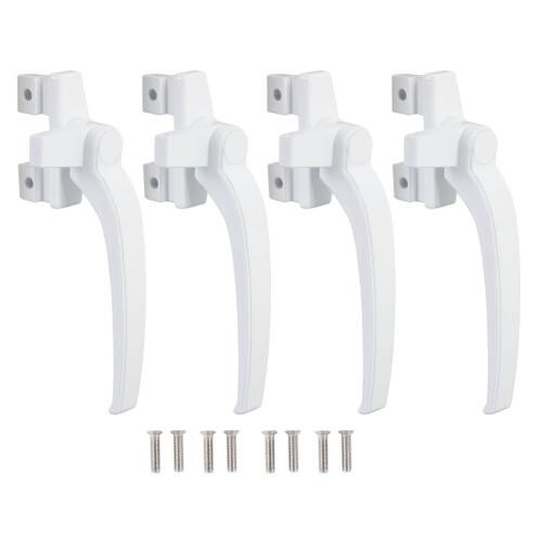 Aluminum Alloy Window Handle Lock for Sliding Doors White 112x15mm 2