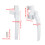 Aluminum Alloy Window Handle Lock for Sliding Doors White 112x15mm 2