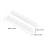 2 pièces sillet en os pour 6 cordes blanc 42x4.5x3.5mm 2