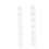 2 pièces sillet en os pour 6 cordes blanc 42x4.5x3.5mm 7