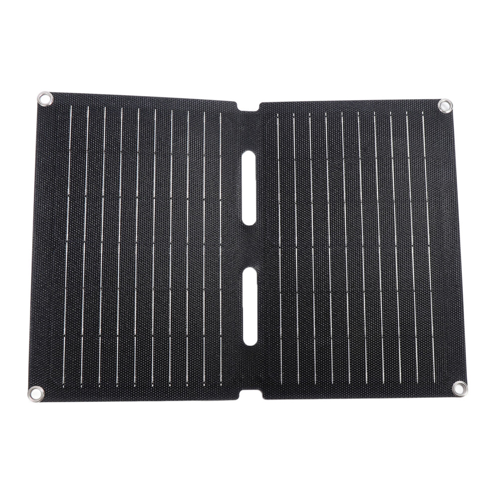 Portable 12V 20W Dual-Fold Etfe Solar Panel Charger For Camping & Phone 5071333399487