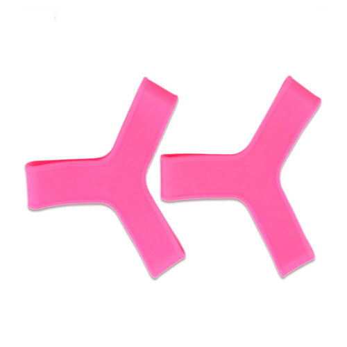 1 Pair Adjustable Swimming F Strap Diving Tool Fin Strap Silicone Replacement Fin Strap Rose Red Size M