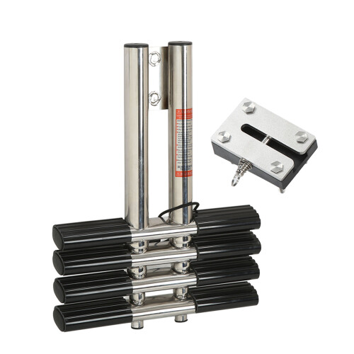 Stainless Steel Telescoping Ladder 4 Steps Boat