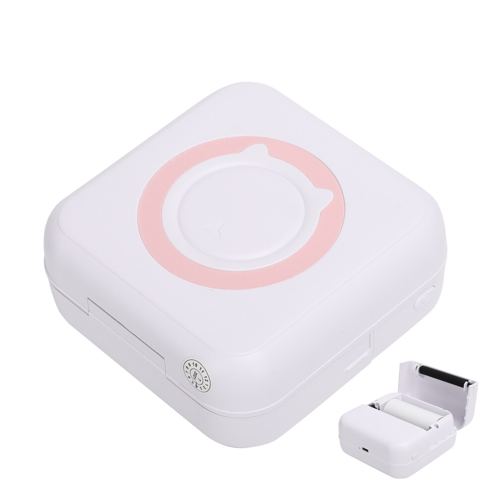 Mini Wireless Inkless Thermal Pocket Printer Pink, 8x8x3.6cm-image-OPC-PJC75XS-NEW