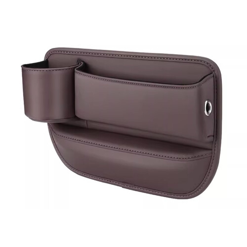 Riempispazio per sedile dell'auto marrone moka 30x20x8cm 2