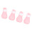 Protège-pattes en silicone rose pour le bain du chat 16
