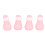 Protège-pattes en silicone rose pour le bain du chat 3