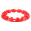 4pcs Red ATV Wheel Hub Trim 7 Inch ABS Universal Rim Protector 12