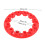 4pcs Red ATV Wheel Hub Trim 7 Inch ABS Universal Rim Protector 2
