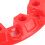 4pcs Red ATV Wheel Hub Trim 7 Inch ABS Universal Rim Protector 10