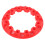 4pcs Red ATV Wheel Hub Trim 7 Inch ABS Universal Rim Protector 7