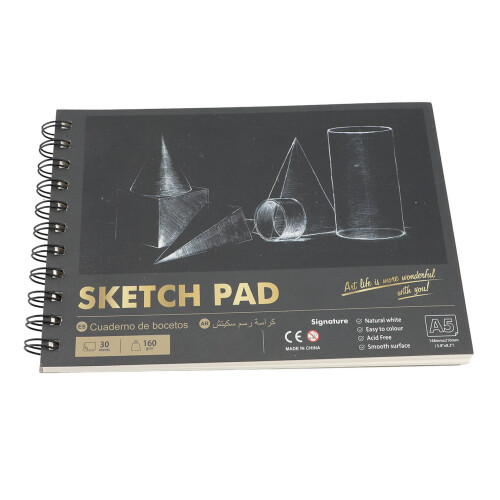 Sketch Book 160g 30 Sheets Top Dual Spiral Bound 1