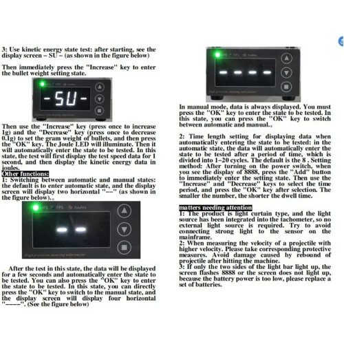 Shooting Speed Tester, Precise Ballistic Chronograph, Bow and Arrow Speedometer 2