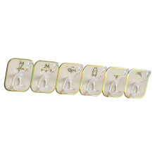 Crochet adhésif pour porte, 6 rangées sans trous, jaune, 37 g