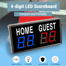 4-stelliger LED Elektronischer Punktestandzähler mit Fernbedienung für Basketball, Tischtennis und Pingpong