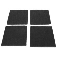 Filtre à litière pour chat au charbon noir 4 pièces 15.2x16.1x1cm