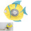Collier de récupération pour chat en forme de poisson réglable 71-105g 13