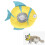 Collier de récupération pour chat en forme de poisson réglable 71-105g 16