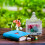 Transparent Candy Jar 2-Pack Small Vintage Style 4