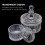 Transparent Candy Jar 2-Pack Small Vintage Style 3
