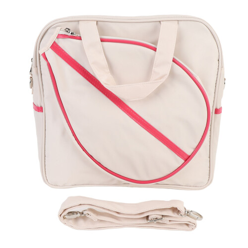 Large Capacity Oxford Badminton Racket Bag White, Dry/Wet Separation 2