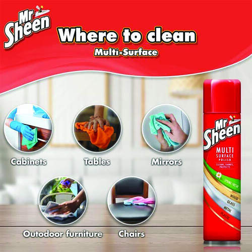 Mr Sheen Multi Surface Polish Aerosol Professional Original 250ml 3175247 2
