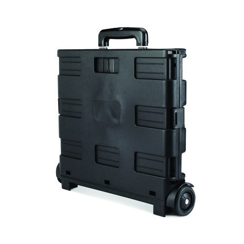Folding Plastic Trolley Crate Black 0402012 2