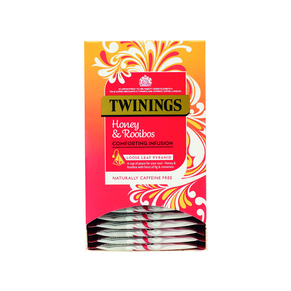 Twinings Honey/Fig/Rooibos Mesh Tea Bags Pyramid Enveloped (Pack Of 15) F16871