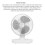 Mini Desktop Fan D77 5000mAh USB Rechargeable Oscillating Cooler Silver 3