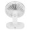 Mini Desktop Fan D77 5000mAh USB Rechargeable Oscillating Cooler Silver 10