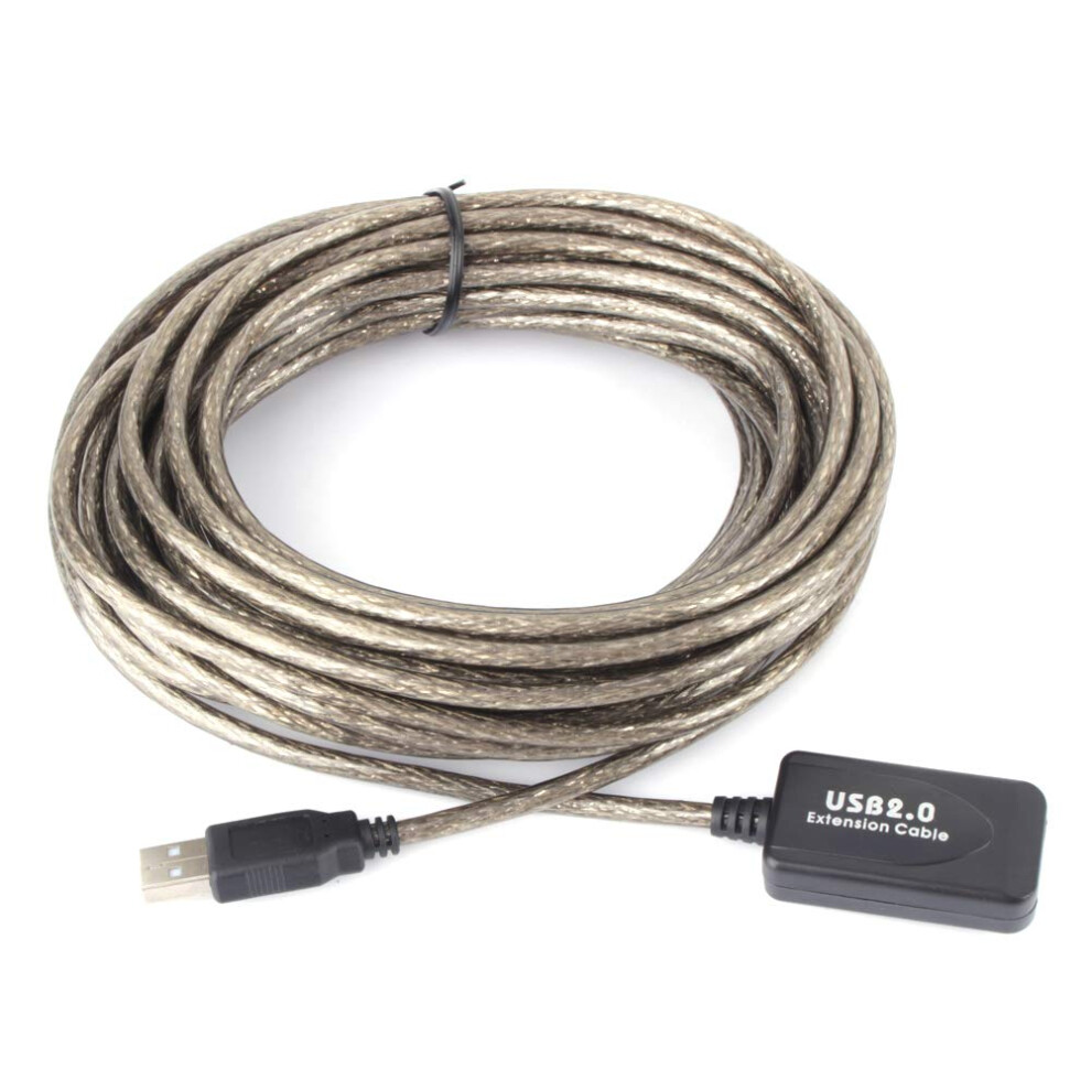 10M Type A Male To Female Extension Cable,Usb 2.0 Extension Cable Amplifier,Backward Compatible With Usb 1.1/1.0,480 Mbps High Speed Transfer Rate - 7420237717930