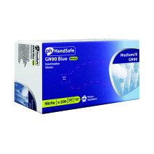 HandSafe Powder-Free Nitrile Gloves Medium Blue (Pack of 200) GN90