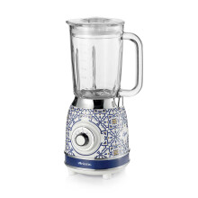 Blender Ariete vintage glazen Capri 583CAP 1000 W Wit Blauw