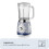 Ariete Blender Ariete vintage glazen Capri 583CAP 1000 W Wit Blauw 2