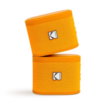 KODAK SoundDBRIX Portable Wireless Speakers - Connect up to 100 Speakers - Magnetic Dock and Powerful Sound 5W - 3H Battery Life - Orange