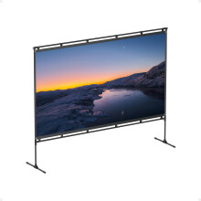 NEBULA 100-Inch Outdoor Projector Screen with Stand, Portable Carry Bag, 16:9 Film Screen, Quick and Easy Setup, Wrinkle-Free and Washable, Durable