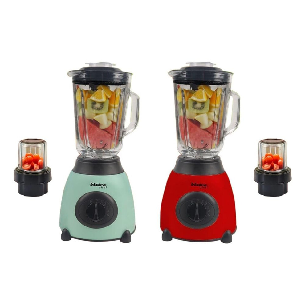 Bistro Chef 2-in-1 Nuts Ice Crushing Mixer Blender 850W, Professional Handheld Kitchen Blender 1.5L for Smoothie Maker, Fruit Juice, Shake, Made from-image-OPC-PJC7G62-NEW