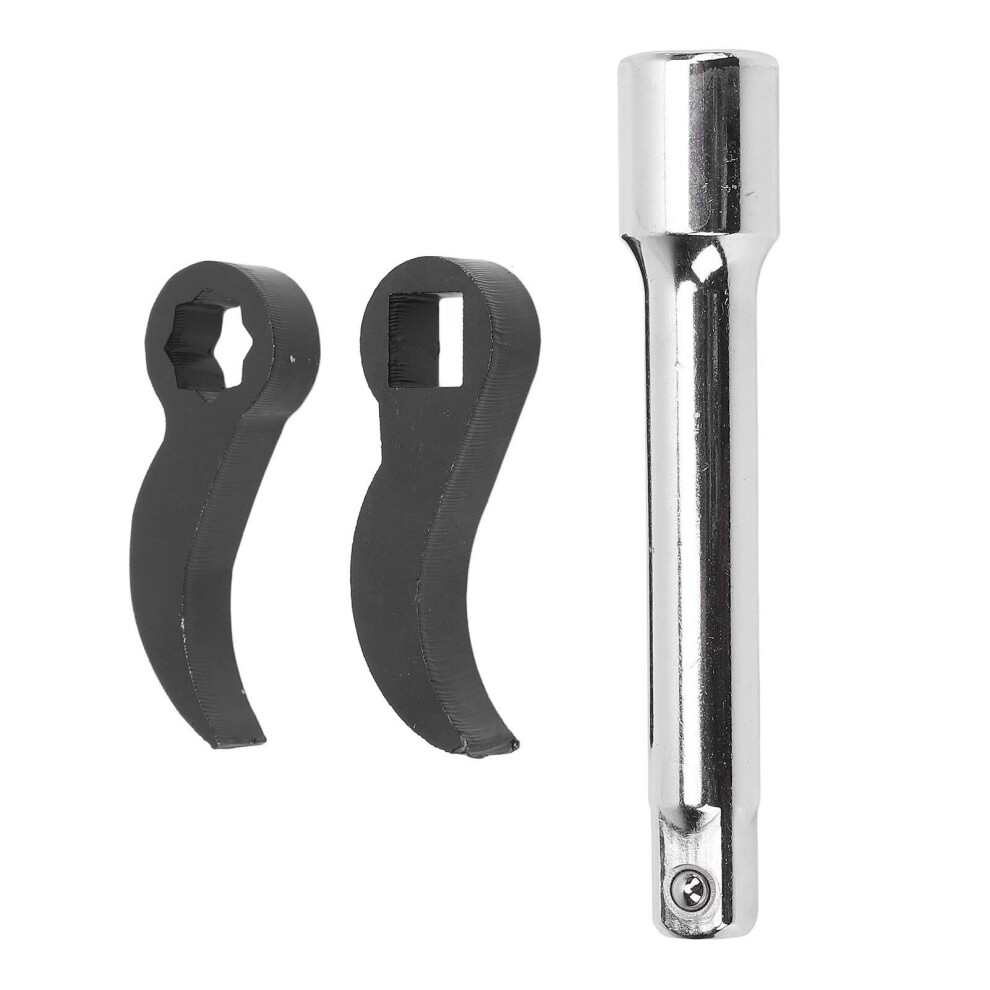 3Pcs Pry Bar Wrench Adapter Set, 1/2In Drive, Manganese Steel 5061333415577