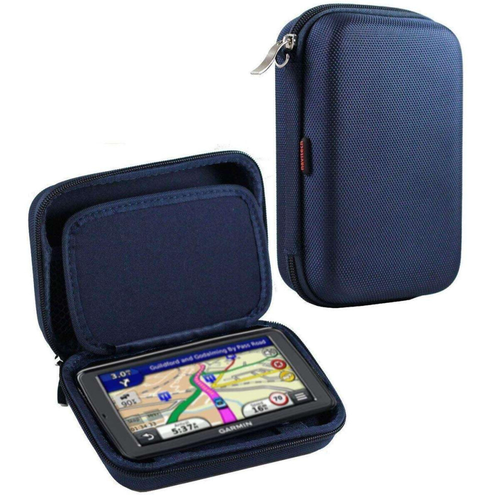 Navitech Hard Gps Carry Case Compatible With Garmin Zumo Xt Motorbike 5.5" Sat Nav Blue 5063295296300