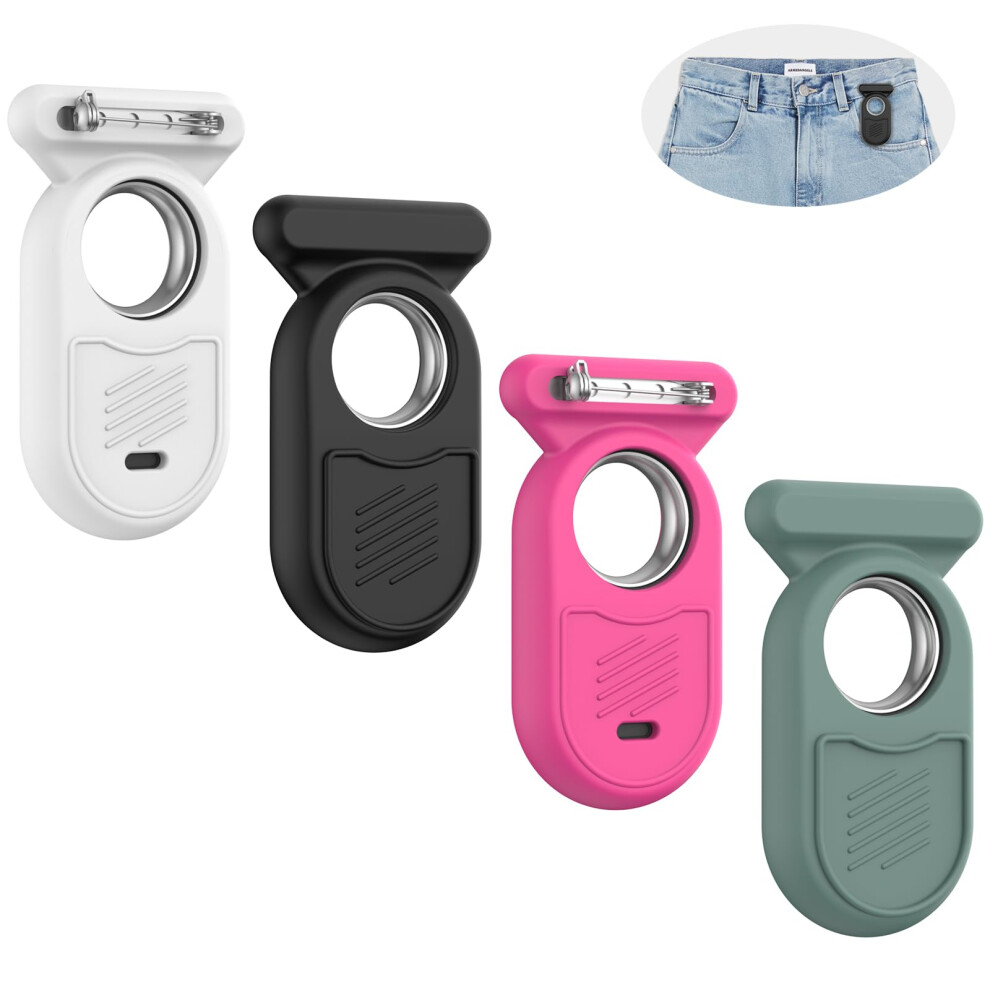 Mowyeok [Pack Of 4] Gps Tracker Holder For Samsung, Mowyeok Soft Silicone Hidden Pin Holder Compatible Samsung Galaxy Smarttag2, Suitable For Keys, 740706191601