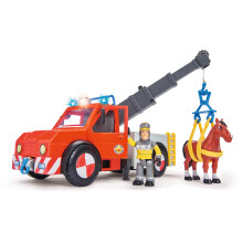 Simba 109258280 "Fireman Sam - Phoenix" Rescue Vehicle Playset with Figurine and Horse