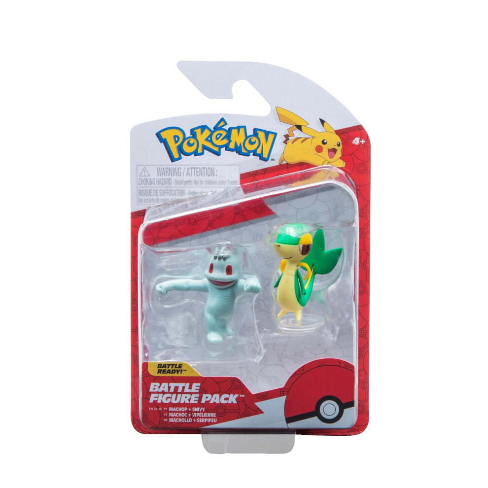 Pokémon Pok?Mon Pok?Mon Battle Figure Set - Machollo & Serpifeu - Official Action Figure Set