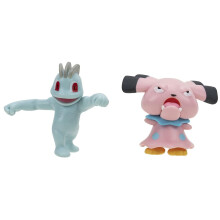 Pokemon Machollo & Snubbull Figures - 5 cm Pok?mon Combat Figures - New 2023 - Officially Licensed Pokemon Toy