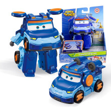 Super Wings Toy Figure, Transforming Leo - 5 inches, Unisex, Ages 3+, Plastic, Action-Figures, by Super Wings