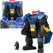 Fisher-Price Imaginext DC Super Friends Batman Flight Mech with Lights, Sounds Motion & 3-inch Action Figure, 14.5-inch Toy Includes Launcher & Discs,