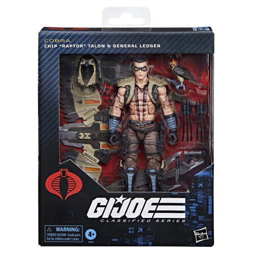 G.I. Joe Classified Series #139, CHIP Raptor Talon & General Ledger, Figura de Ação de 6 Polegadas 1
