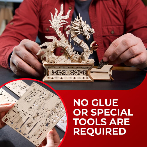 Drago di Legno - Ugears - Puzzle 3D in Legno 1