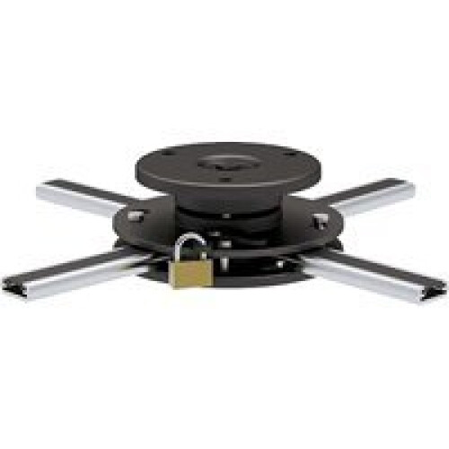 HALTERUNGSPROFI - Projector ceiling mount, max 20 kg, with padlock, ultra flat